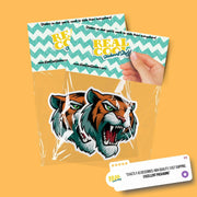 Tiger Head Sticker - Tiger Decal - Cartoon Tiger Sticker