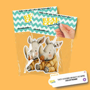 Baby Rhino Sticker | Rhino Sticker | Baby Rhinoceros Decal