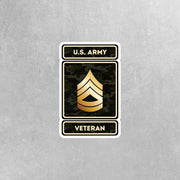 US Army Veteran Sticker | Sergeant First Class Veteran Sticker | US Army Sergeant Badge Sticker