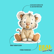 Baby Tiger Sticker | Tiger Sticker | Baby Tiger Decal