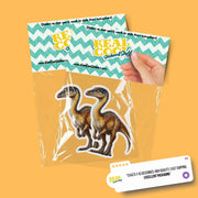 Gallimimus Sticker | Gallimimus Decal | Dinosaur Water Bottle Sticker