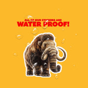 Woolly Mammoth Sticker | Woolly Mammoth Sticker Decal | Dinosaur Water Bottle Sticker