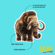Woolly Mammoth Sticker | Woolly Mammoth Sticker Decal | Dinosaur Water Bottle Sticker
