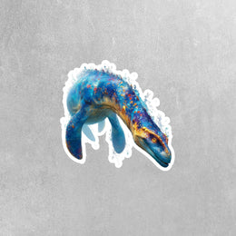 Elasmosaurus Sticker | Elasmosaurus Decal | Dinosaur Water Bottle Sticker