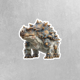 Ankylosaurus Sticker | Ankylosaurus Decal | Dinosaur Water Bottle Sticker