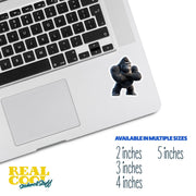 Gorilla Sticker | Gorilla Standing Sticker | Wild Gorilla Sticker