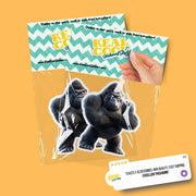 Gorilla Sticker | Gorilla Standing Sticker | Wild Gorilla Sticker