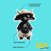 Designer Goat Sticker | Designer Goat Decal | Goat Sticker