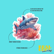 Great White Shark Sticker - Shark Sticker - Shark Reef Stickers