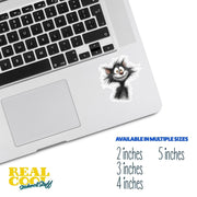 Cat Sticker | Hand Scribble Cat Sticker | Skat Cat Sticker