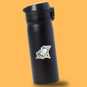 Cool Cat Beach Sticker | Relaxing British Shorthair in Shades | Summer Cat Vinyl Sticker