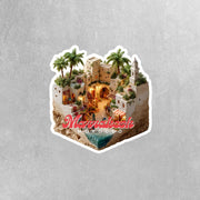 Marrakech Market Sticker | Morocco Sticker