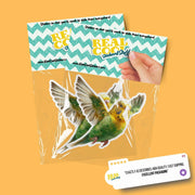Parakeet Sticker | Yellow Parakeet Sticker