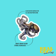 Octopuss Sticker | Octopuss Drawn Sticker