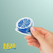 Lemon Sticker | Lemon Woodcut Sticker | Lemon Decal