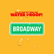 Broadway Street Sign Sticker | Broadway Sign Decal | New York Sticker
