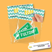 Fulton Street Sign Sticker | Fulton St Sign Decal | New York Sticker