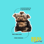 Hugging Yorkies Sticker | Cute Yorkies Decal for Laptop, Water Bottle, & Planner - Adorable Yorkies Gift for Any Occasion