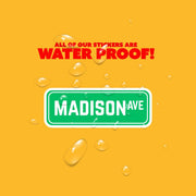 Madison Ave Sign Sticker | Madison Ave Sign Decal | New York Sticker