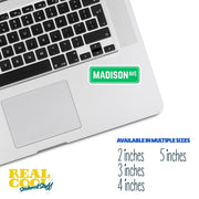 Madison Ave Sign Sticker | Madison Ave Sign Decal | New York Sticker