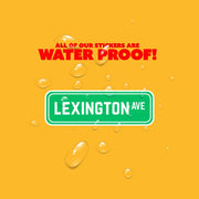 Lexington Ave Sign Sticker | Lexington Ave Sign Decal | New York Sticker