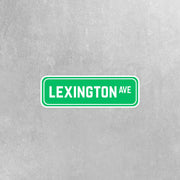 Lexington Ave Sign Sticker | Lexington Ave Sign Decal | New York Sticker