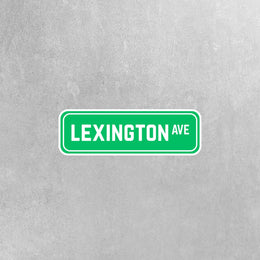 Lexington Ave Sign Sticker | Lexington Ave Sign Decal | New York Sticker
