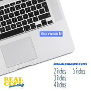 Hollywood Blvd Sign Sticker | Hollywood Bl Sign Decal | Los Angeles Sticker