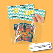 Miami Beach Sticker - Miami Beach Retro Sticker - Miami Retro Sticker