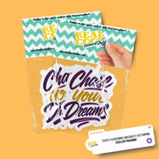 Chase Your Dreams Sticker | Motivational Sticker | Dreams Sticker