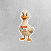 Silly Goose Vinyl Sticker | Goose Sticker | Funny Goose Decal