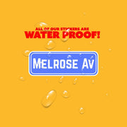 Melrose Ave Sign Sticker | Melrose Sticker | Los Angeles Sticker