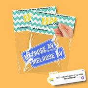 Melrose Ave Sign Sticker | Melrose Sticker | Los Angeles Sticker