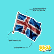 Iceland Flag Sticker | Icelandic Flag Sticker | Iceland Flag Decal