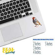 Zebra Finch Sticker | Finch Sticker | Zebra Finch Decal