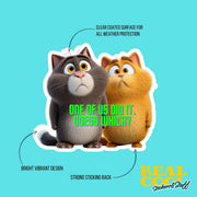 Guilty Cats Sticker | Cats Sticker | Cute Cats Sticker | Funny Cats Sticker