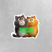 Guilty Cats Sticker | Cats Sticker | Cute Cats Sticker | Funny Cats Sticker