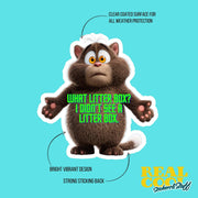 Guilty Cat Sticker | Cat Sticker | Cute Cat Sticker | Funny Cat Sticker