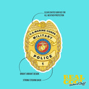 United States Marines Sticker | USMC Military Police Badge Sticker