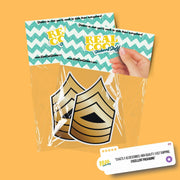 US Army Sticker | Sergeant First Class Sticker | US Army Sergeant Badge Sticker