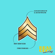 US Army Sticker | Sergeant Sticker | US Army Sergeant Badge Sticker