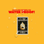 US Army Veteran Sticker | Sergeant First Class Veteran Sticker | US Army Sergeant Badge Sticker