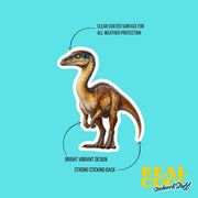 Gallimimus Sticker | Gallimimus Decal | Dinosaur Water Bottle Sticker