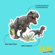 T-Rex Sticker | Tyrannosaurus Rex Decal | Dinosaur Water Bottle Sticker