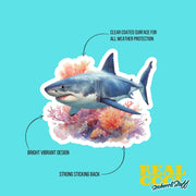 Great White Shark Sticker - Shark Sticker - Shark Reef Stickers