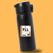 FLL Luggage Tag Sticker | Aviation Stickers | Ft. Lauderdale Hollywood Airport Sticker