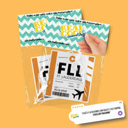 FLL Luggage Tag Sticker | Aviation Stickers | Ft. Lauderdale Hollywood Airport Sticker