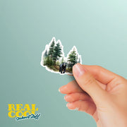 Black Bear Sticker | Bear In The Woods Sticker | Bear Sticker