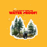 Black Bear Sticker | Bear In The Woods Sticker | Bear Sticker