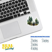 Black Bear Sticker | Bear In The Woods Sticker | Bear Sticker